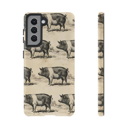 Vintage Pigs Tough Case