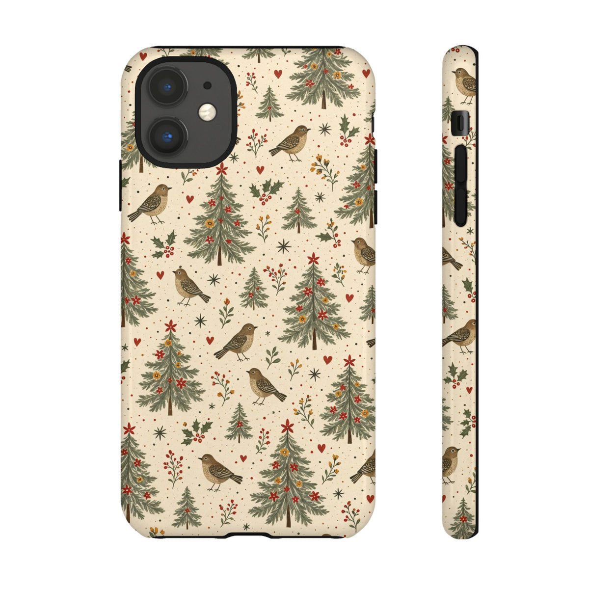 Folk Christmas Birds Tough Case