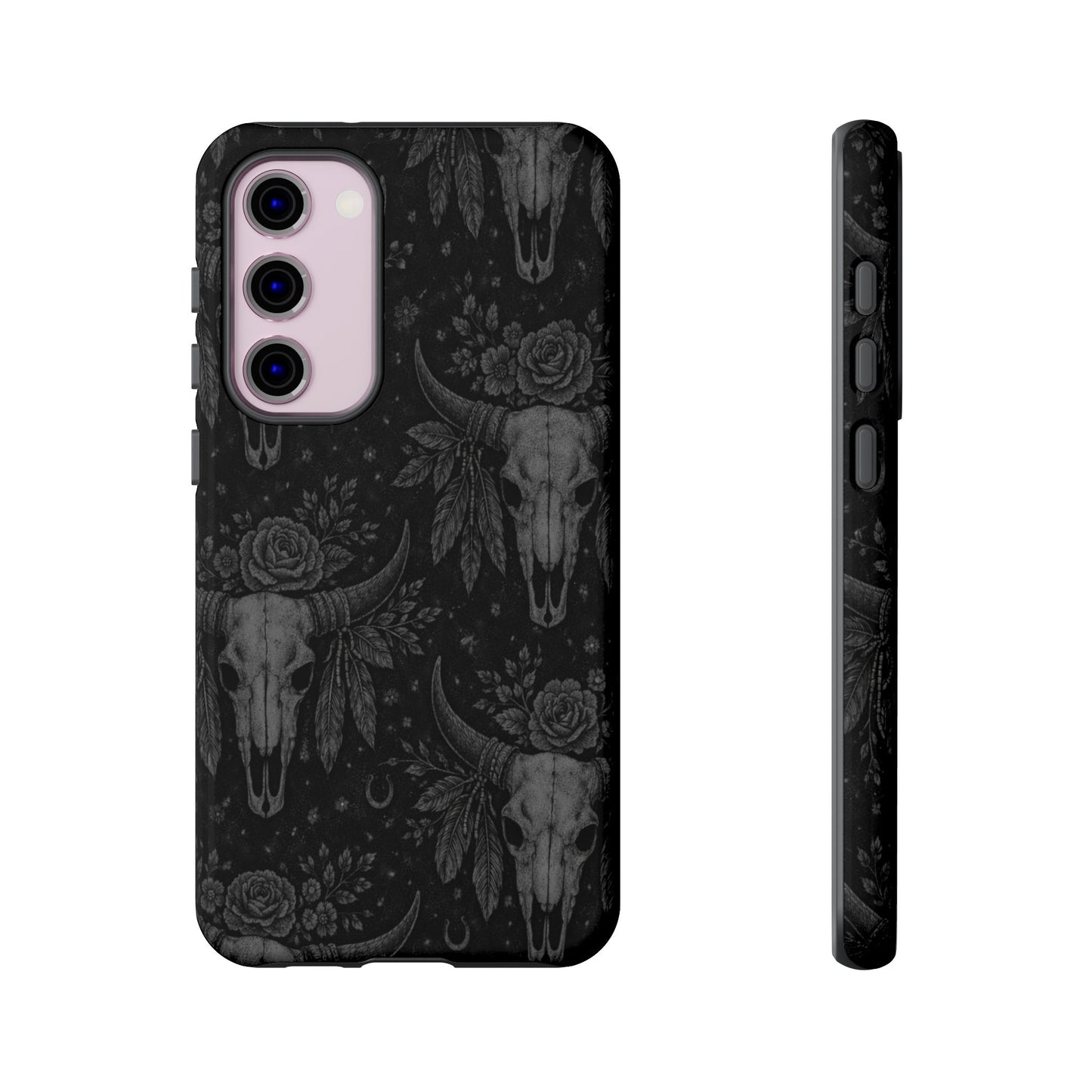 Western Noir Bull Skulls Tough Case