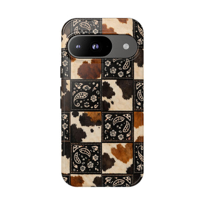Cowhide Bandana Checkered Tough Case