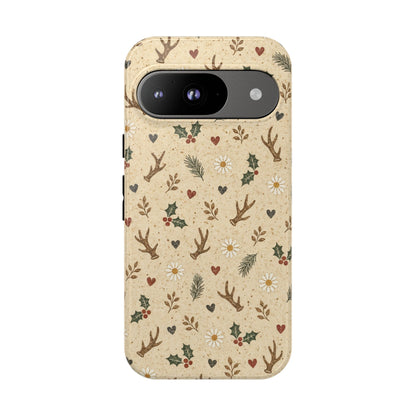 Antler Daisies Christmas Tough Case