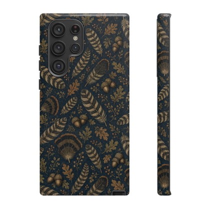 Navy Feathers Tough Case