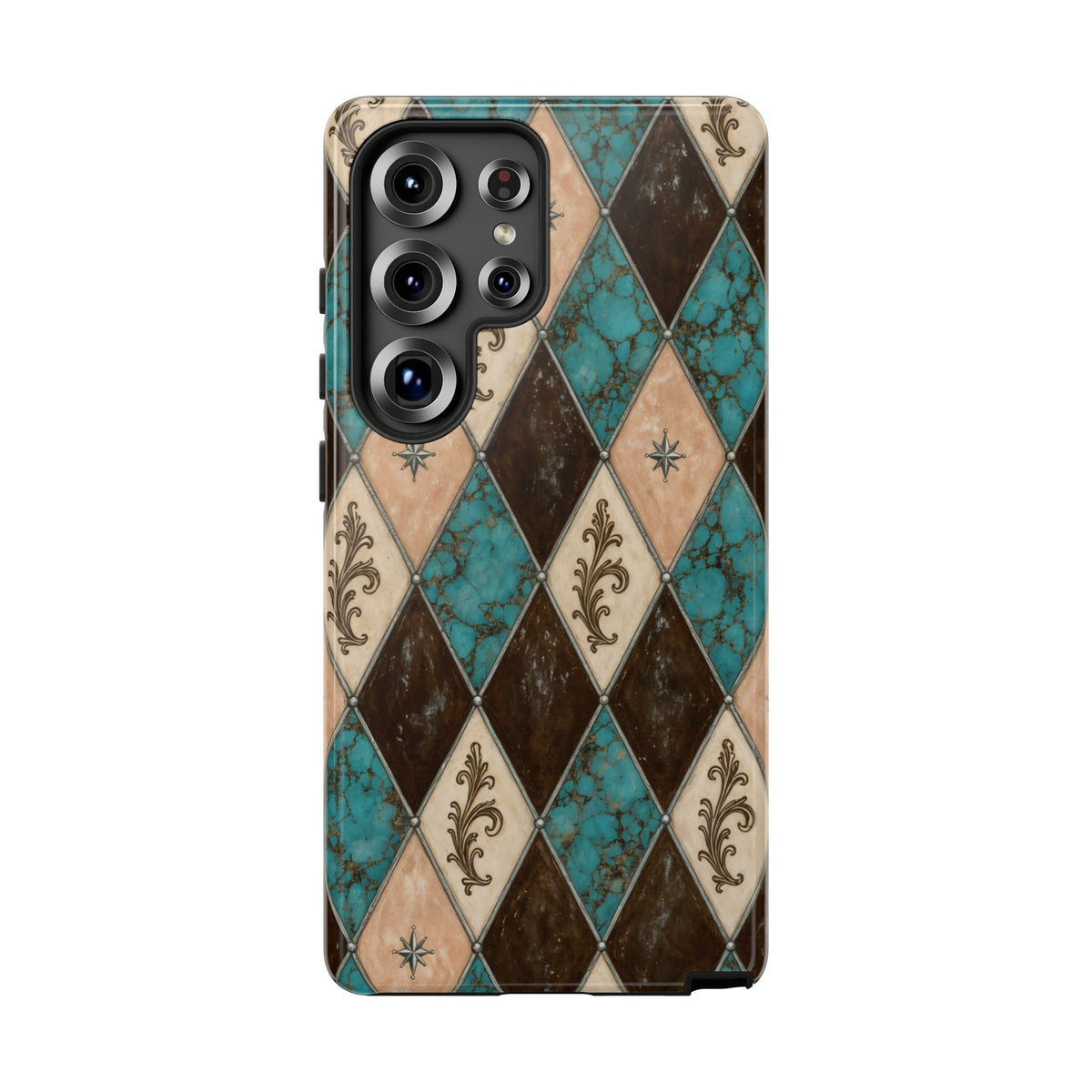 Turquoise Harlequin Tough Case
