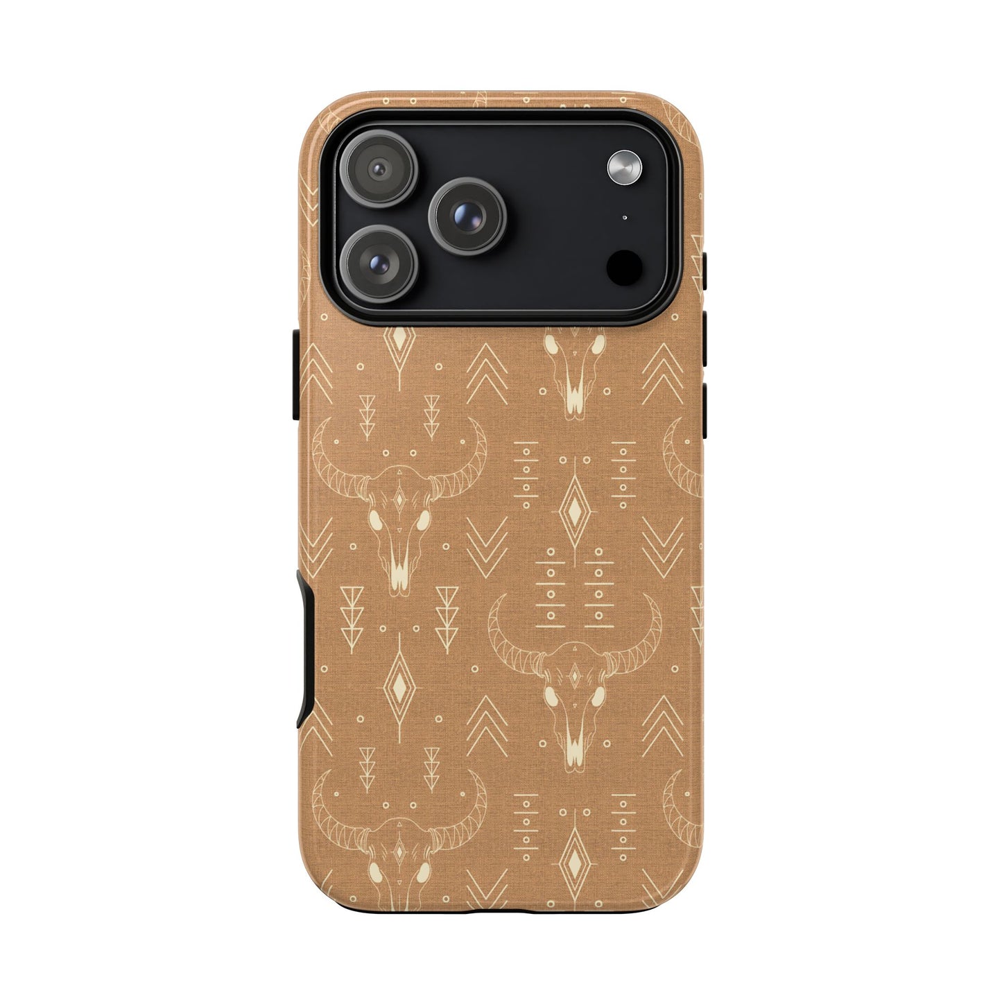 Boho Bull Skull Tough Phone Case