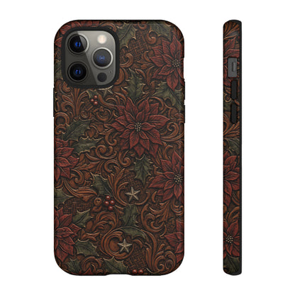 Tooled Poinsettia Tough Case