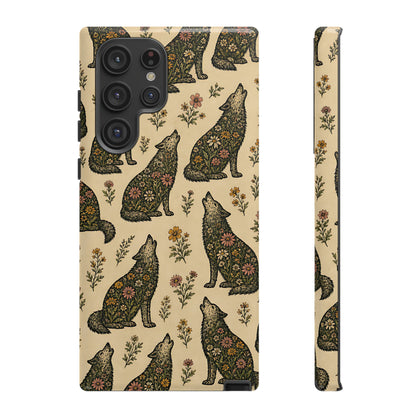 Floral Wolves Tough Case