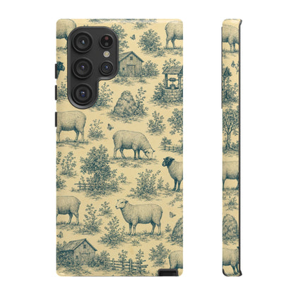 Sheep Toile Tough Case