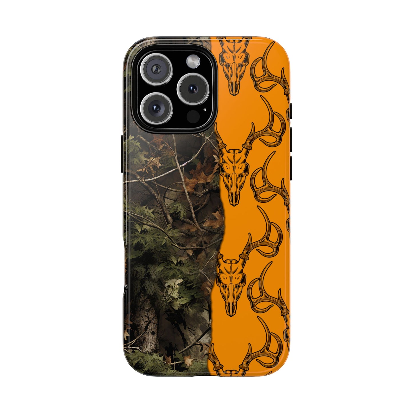 Camo Deer Skulls Orange Tough Case
