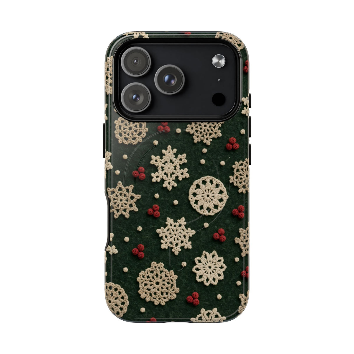 Crochet Snowflakes Magnetic Case