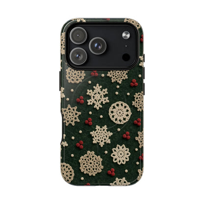 Crochet Snowflakes Magnetic Case