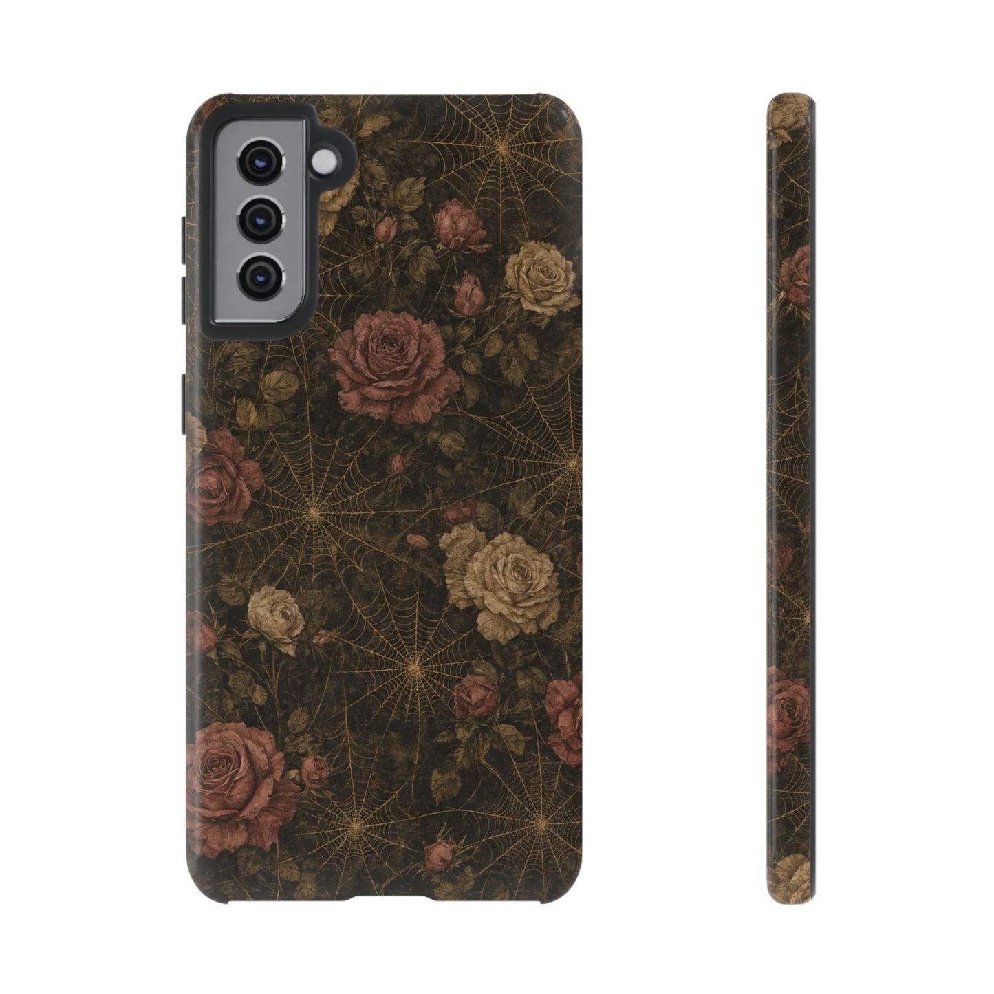 Spiderweb Rose Tough Case