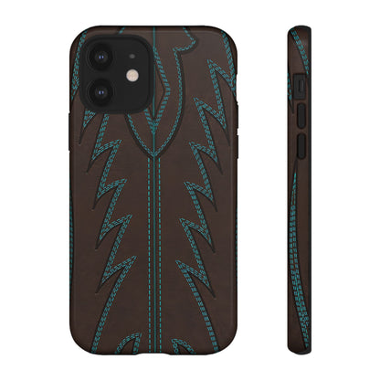 Boot Closeup Brown Turquoise Tough Case