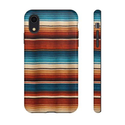 Turquoise + Orange Serape Tough Case