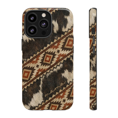 Cowhide Aztec Mama Tough Case