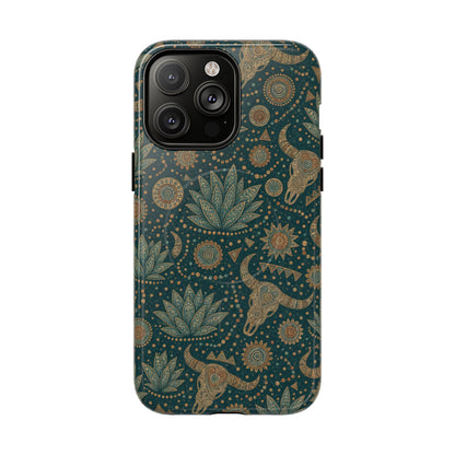 Ornate Skull Magnetic Case