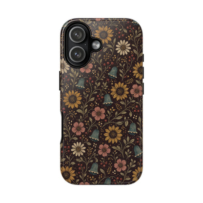 Plum Folk Floral Tough Case