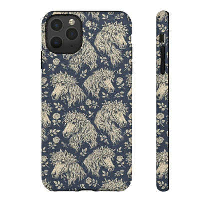 Floral Horses Tough Case