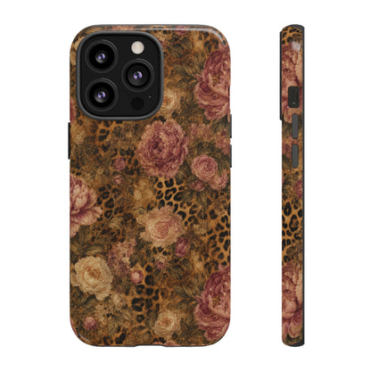 Leopard Floral Tough Case