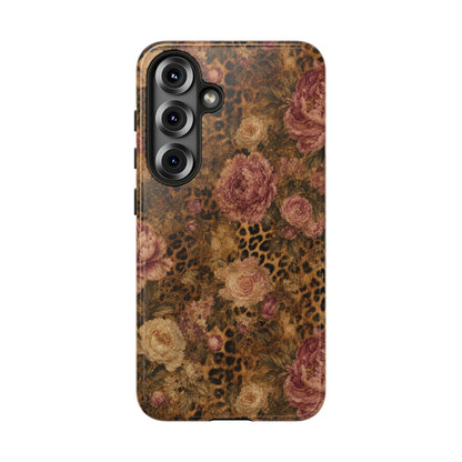 Leopard Floral Tough Case
