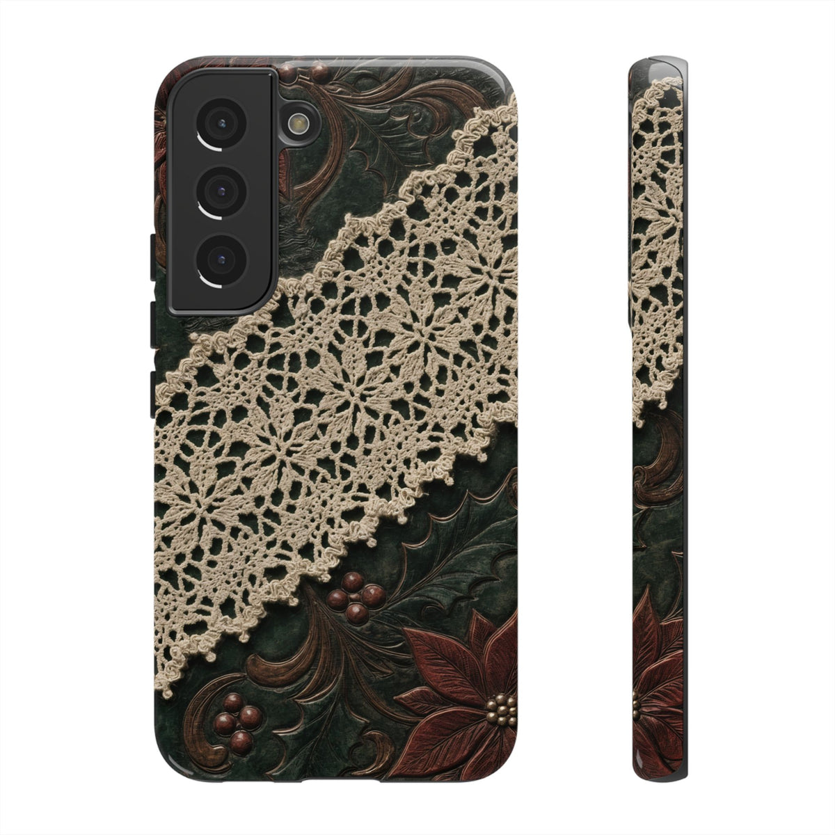 Poinsettia Lace Tough Case
