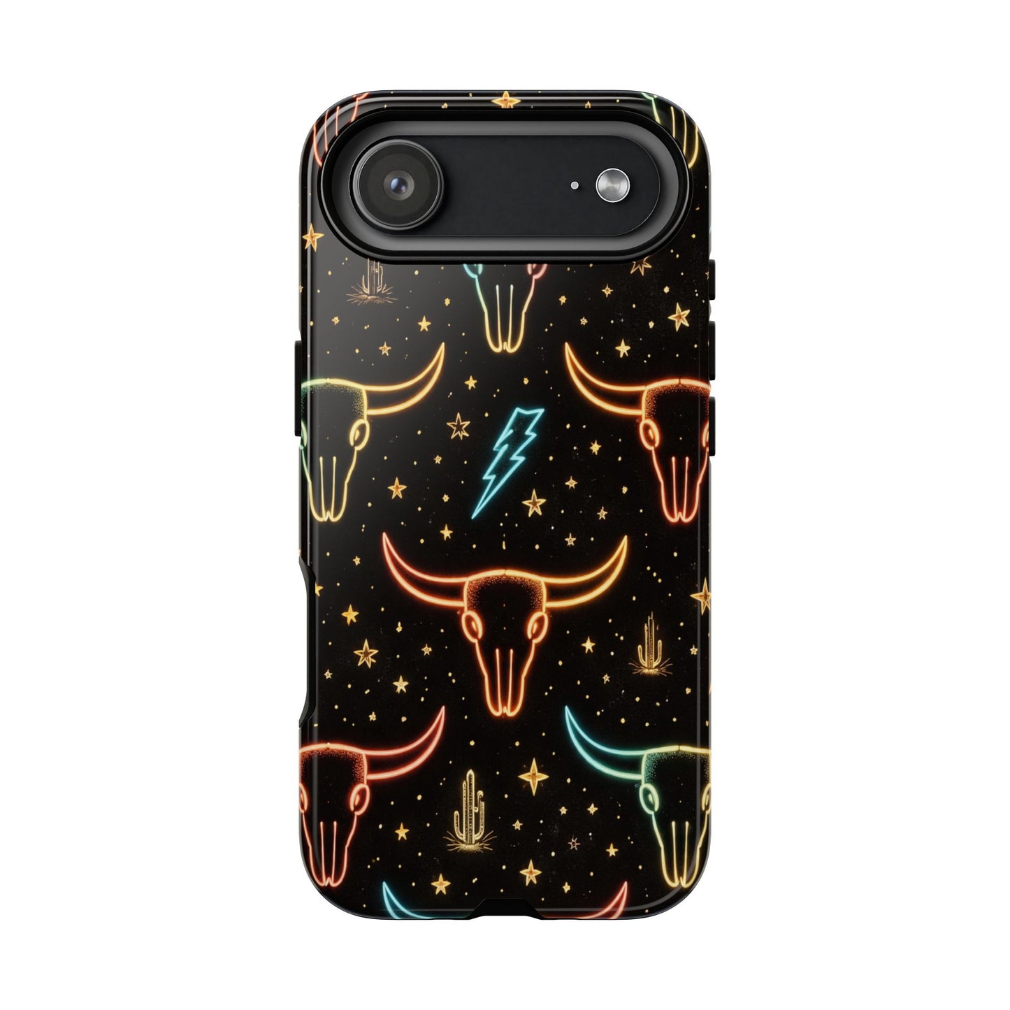 Neon Longhorns Tough Case