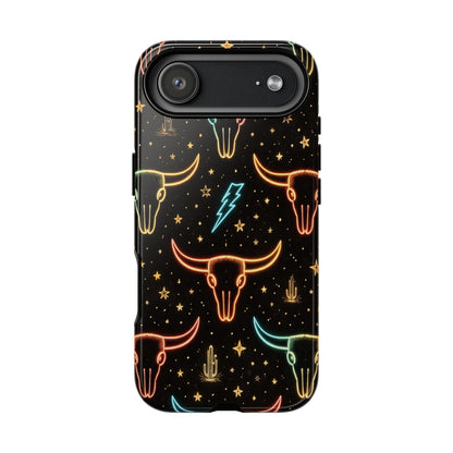 Neon Longhorns Tough Case