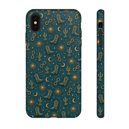 Teal Western Charms Tough Case