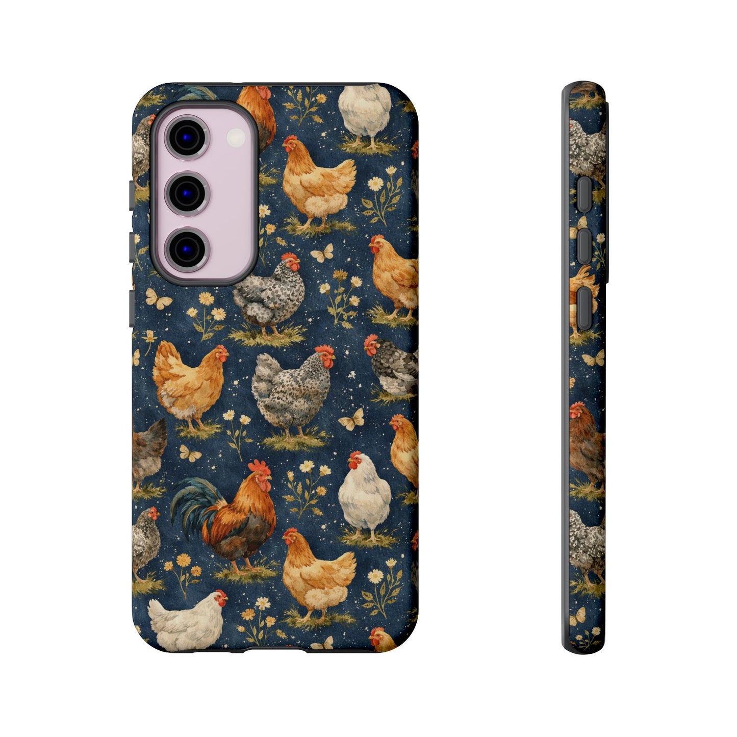 Indigo Chickens Tough Case