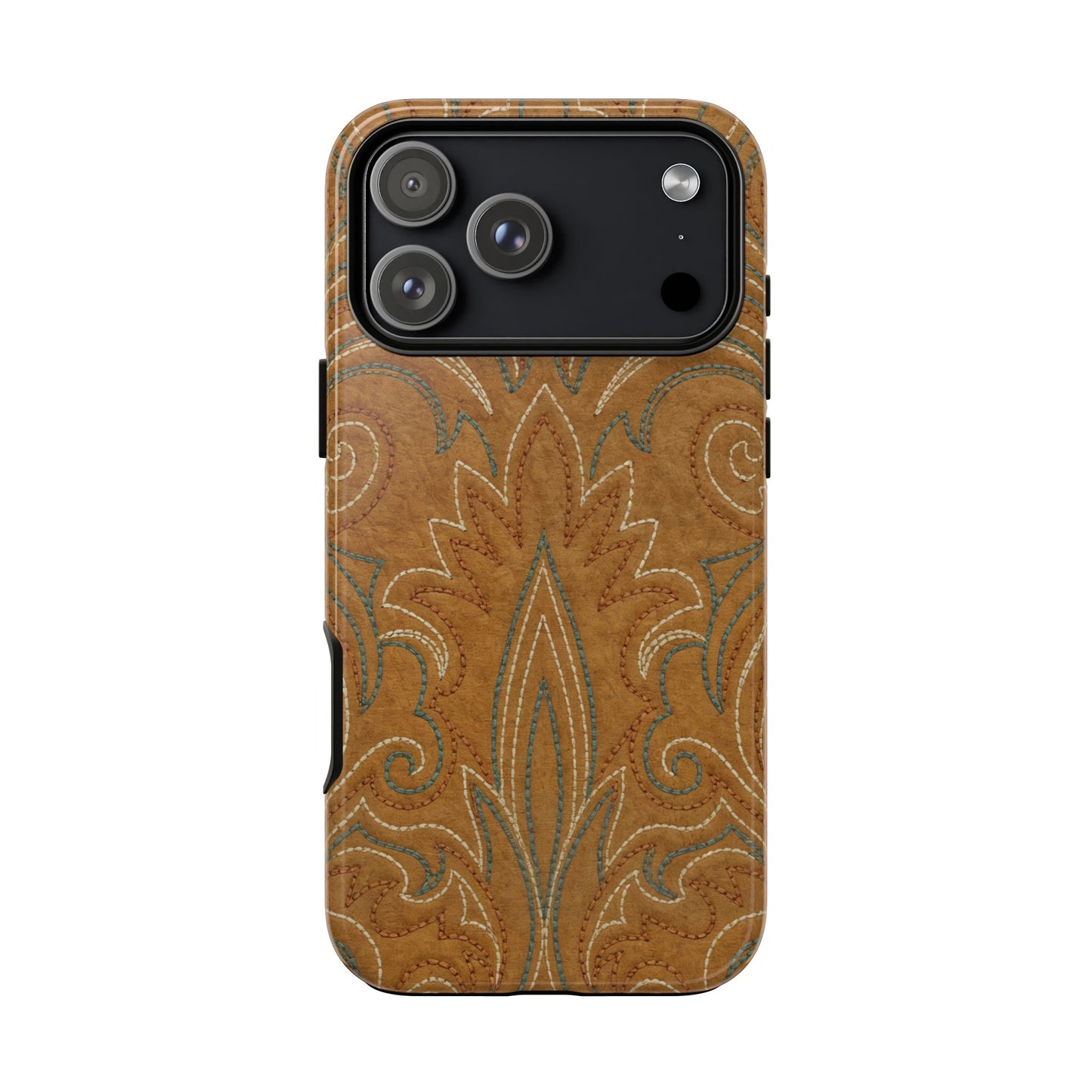 Boot Stitch Tan Tough Case