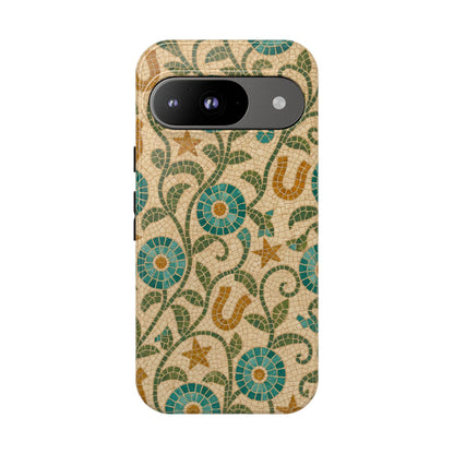 Turquoise Horseshoe Mosaic Tough Case