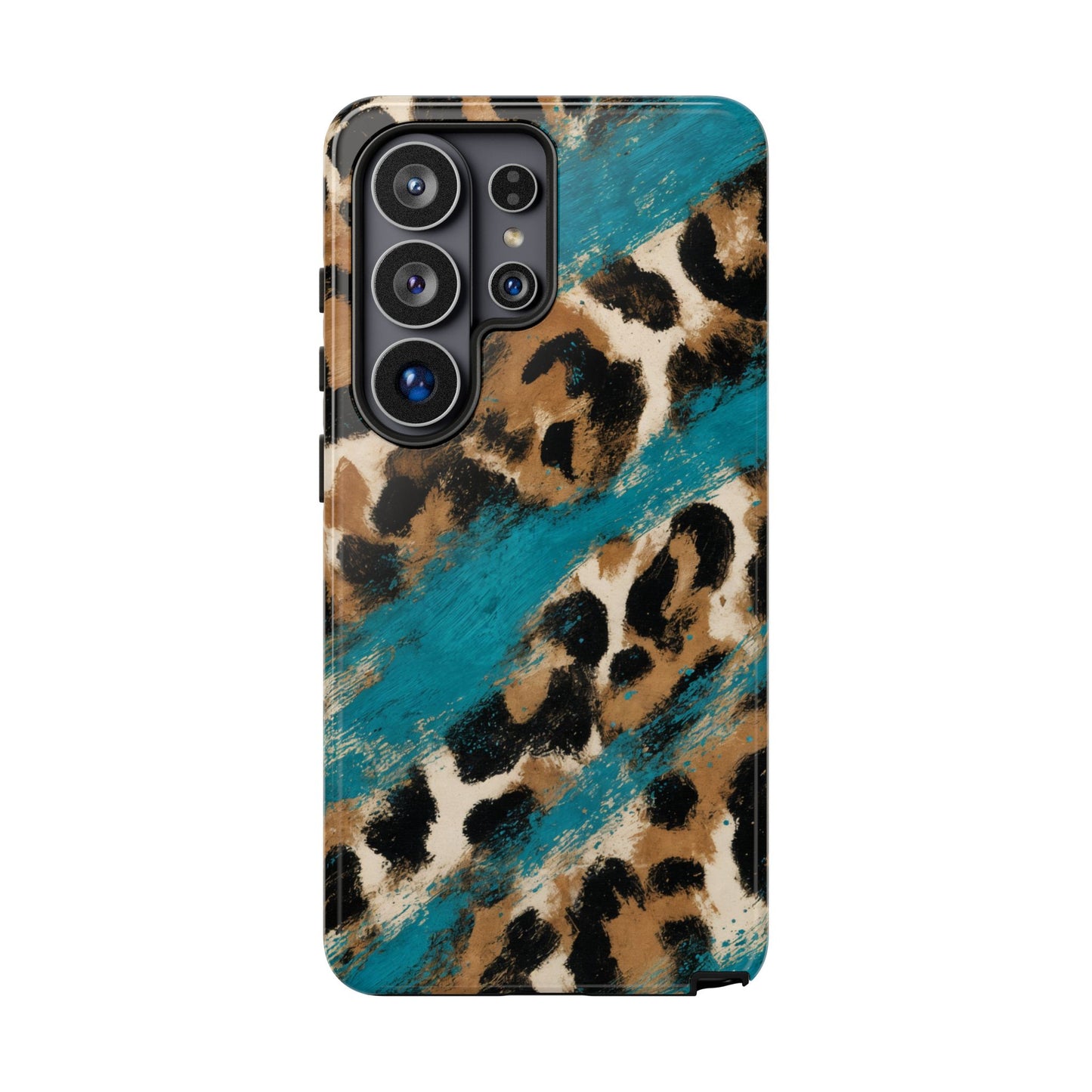 Turquoise Leopard Tough Case