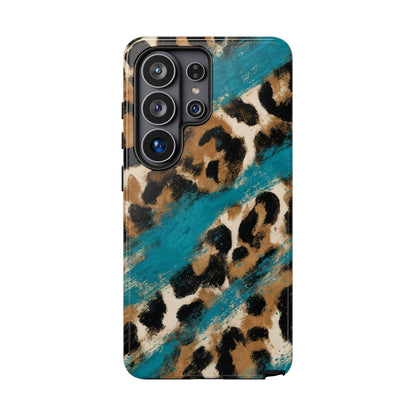 Turquoise Leopard Tough Case