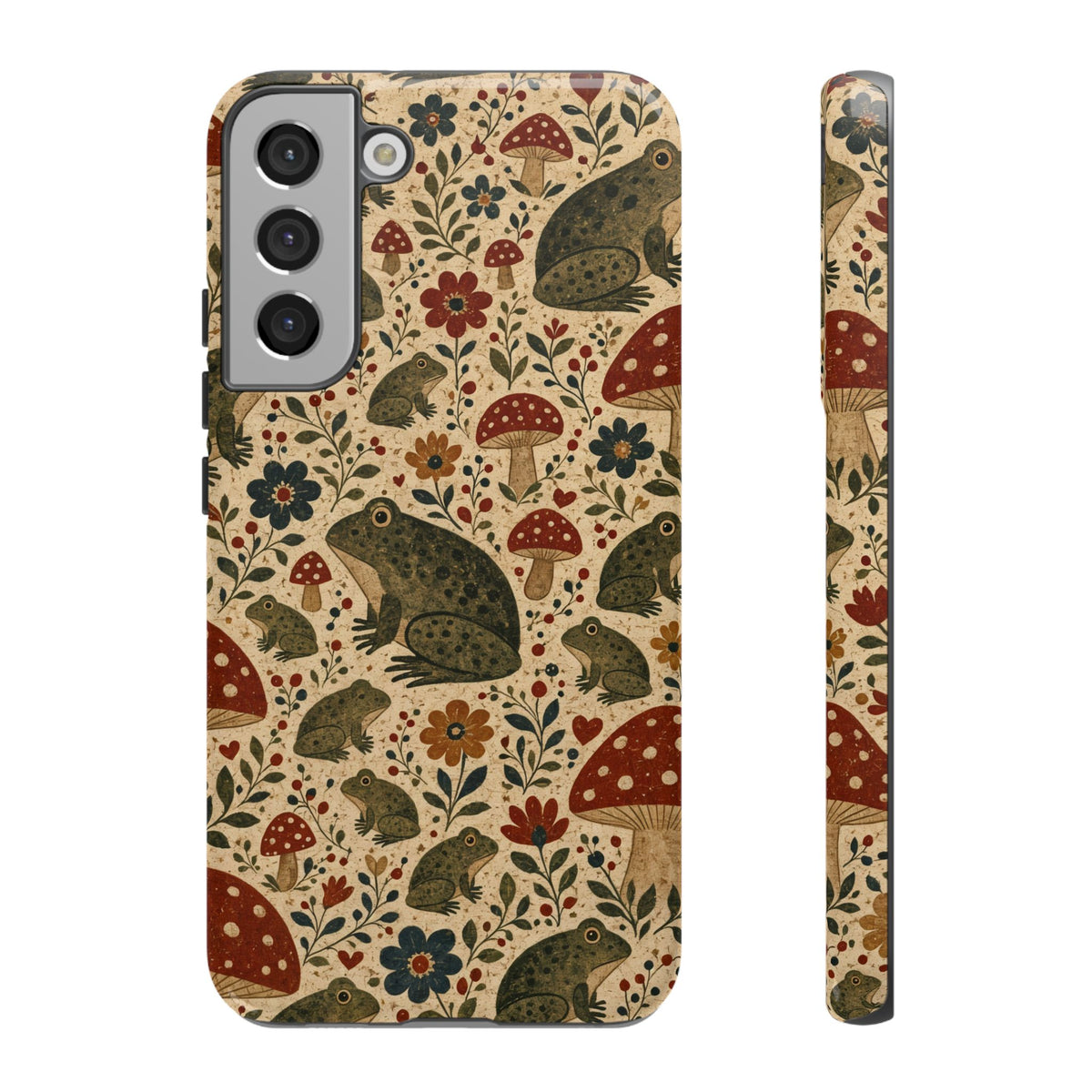 Folk Frog Toadstool Tough Case