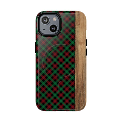 Red Green Plaid Magnetic Case