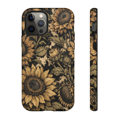 Cowhide Sunflowers Tough Case