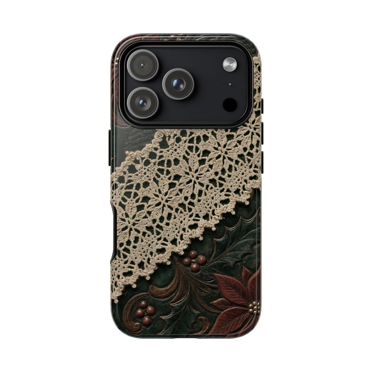 Poinsettia Lace Tough Case