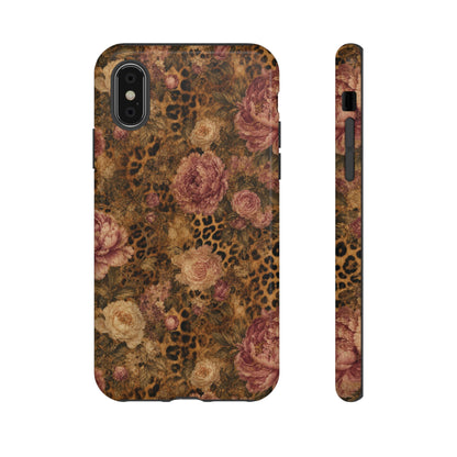 Leopard Floral Tough Case