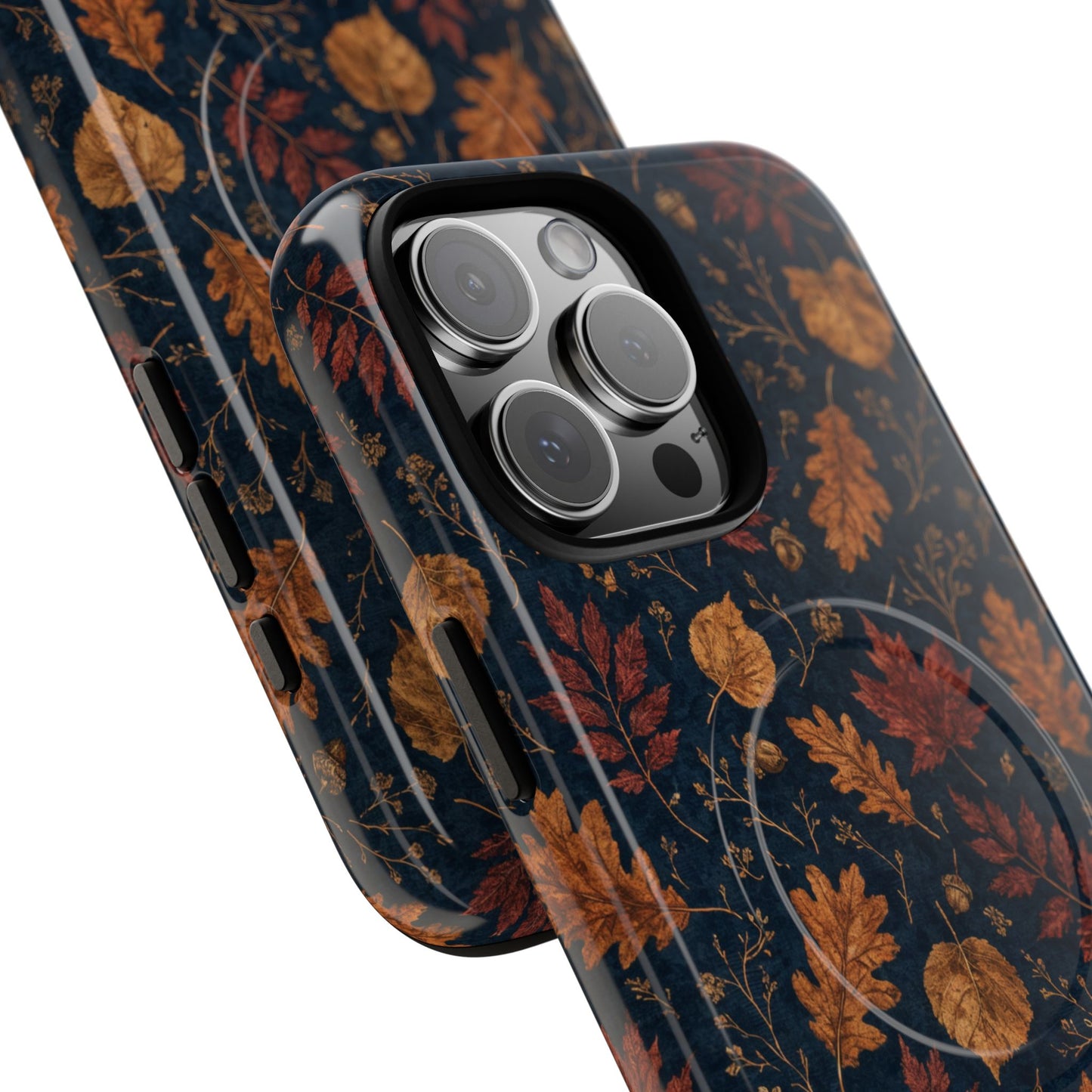 Navy Oak Leaf Magnetic Case