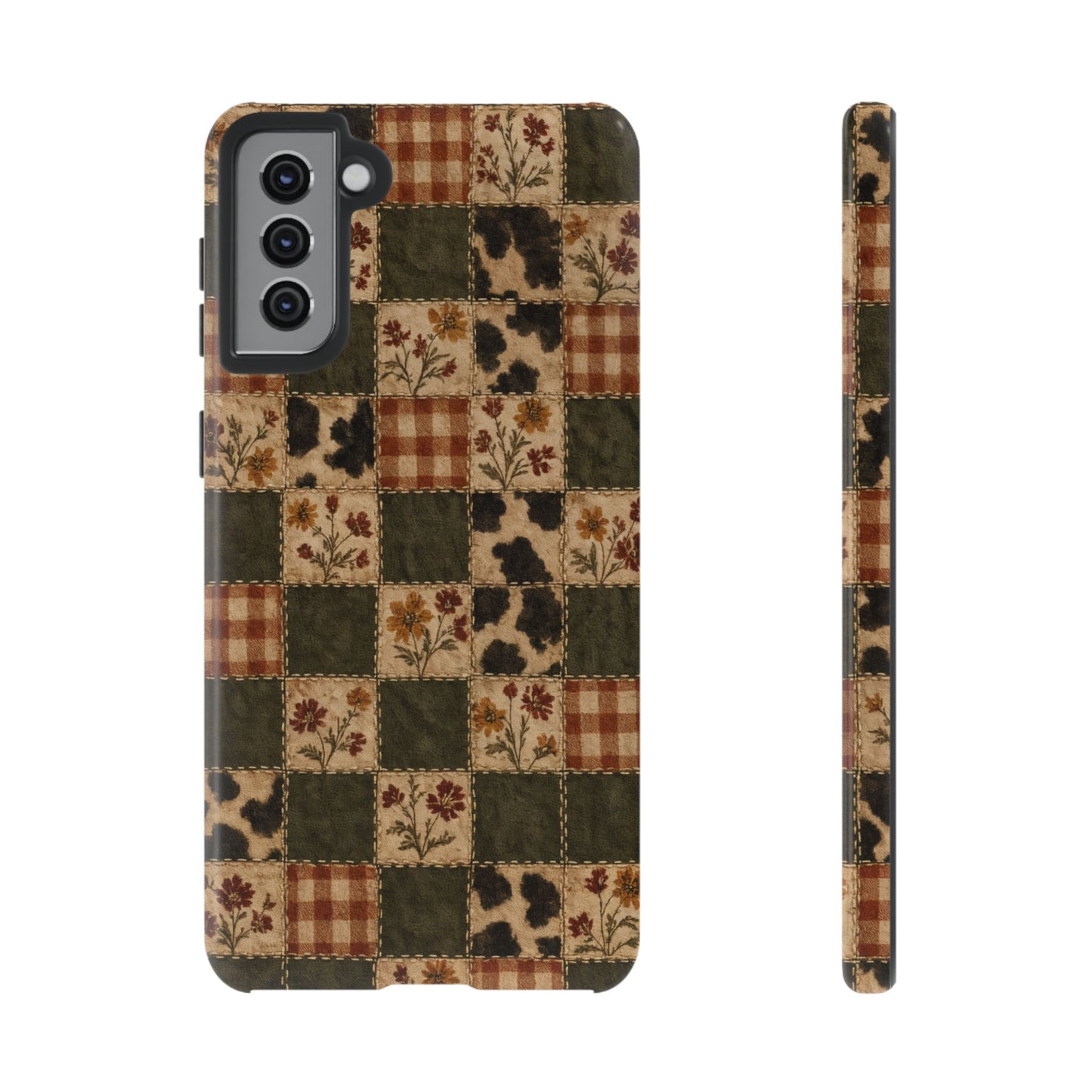 Autumn Plaid Patchwork Tough Case