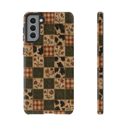 Autumn Plaid Patchwork Tough Case