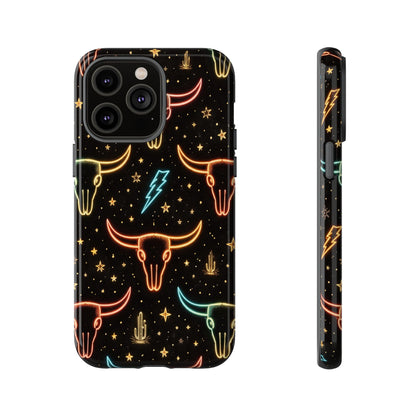 Neon Longhorns Tough Case