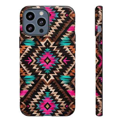 Neon Aztec Rug Tough Case