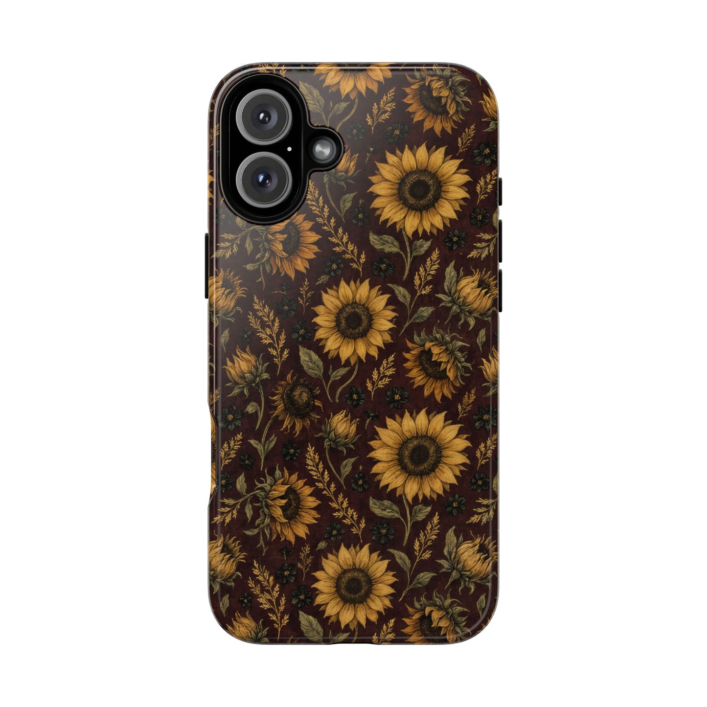 Burgundy Sunflowers Tough Case