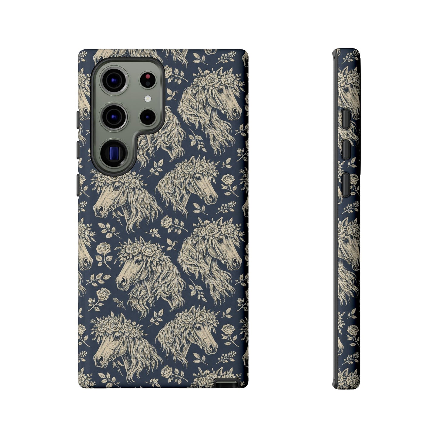 Floral Horses Tough Case