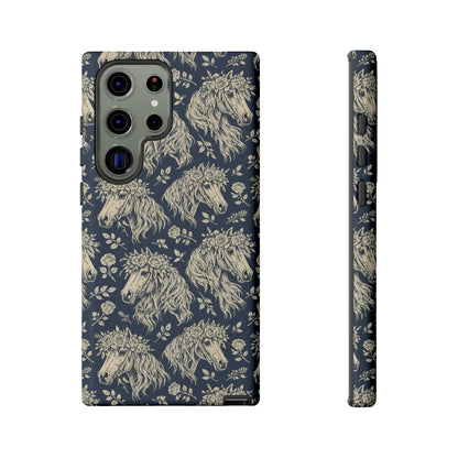 Floral Horses Tough Case