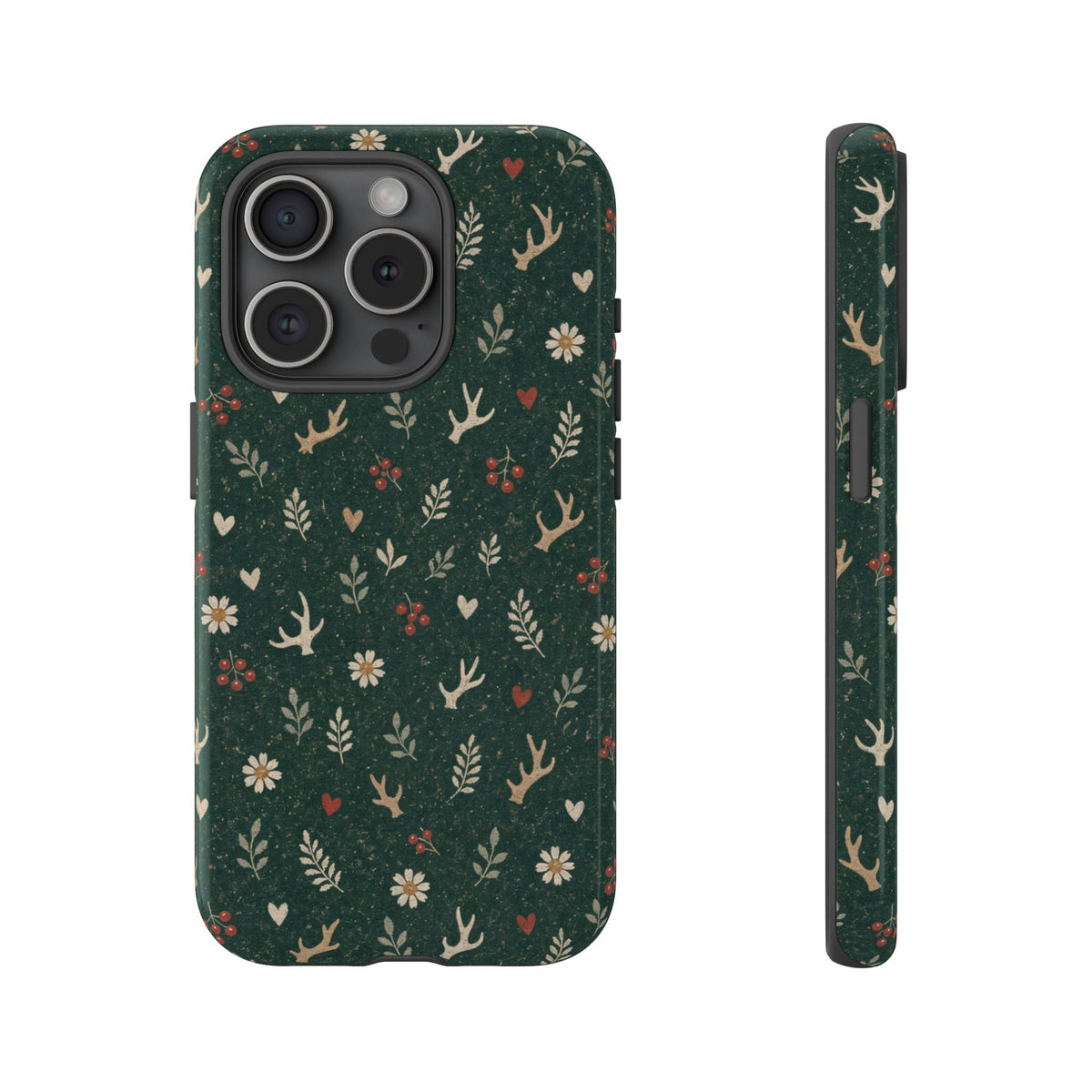 Antler Daisies Evergreen Tough Case