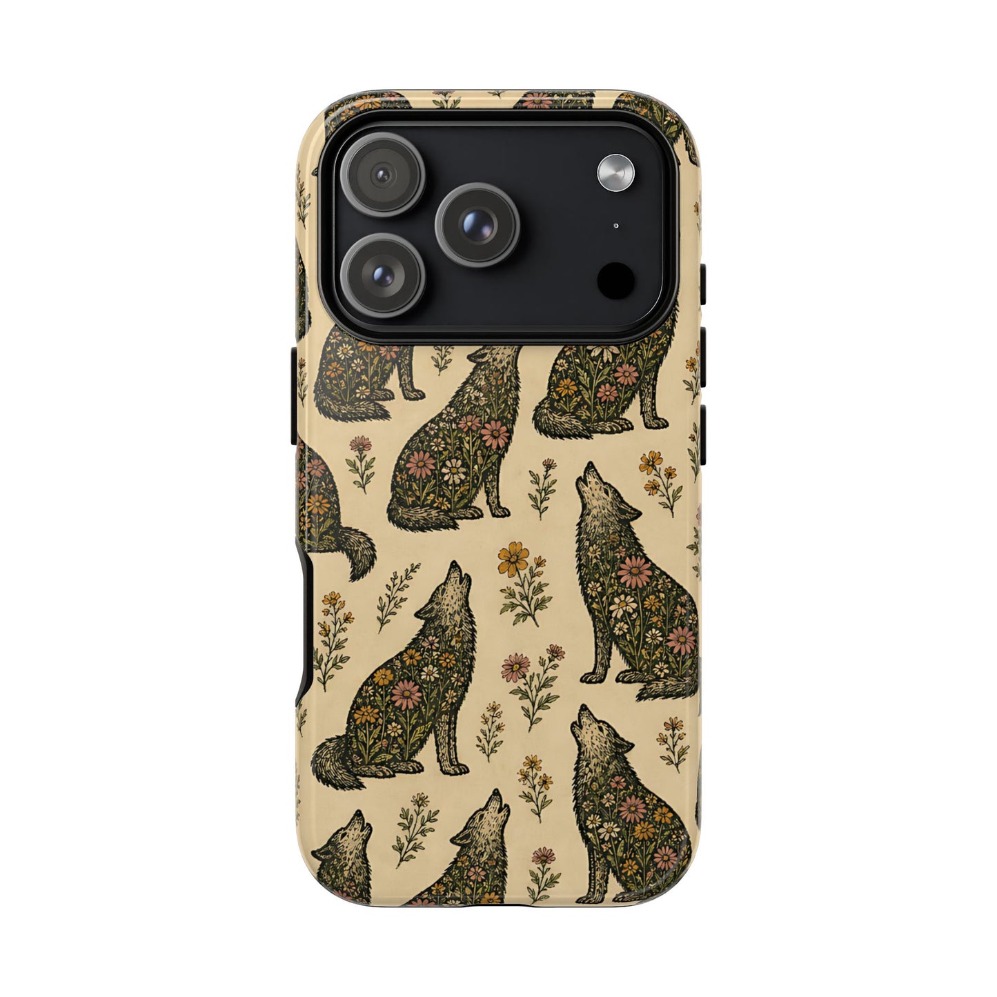 Floral Wolves Tough Case