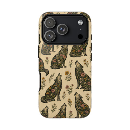 Floral Wolves Tough Case