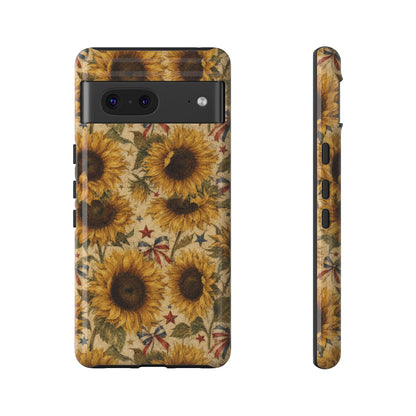 Patriotic Sunflowers Tough Case
