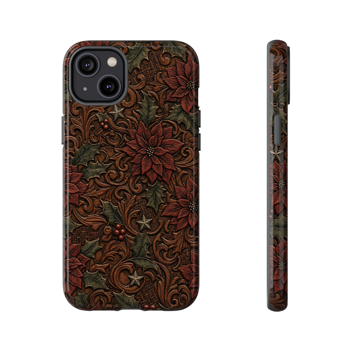 Tooled Poinsettia Tough Case